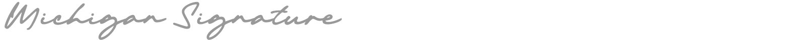 Michigan Signature font preview